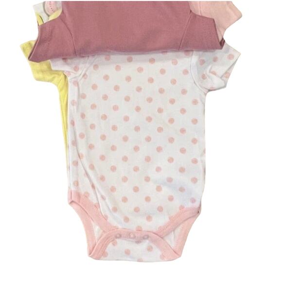 NWT Chick Pea 5 Piece Baby Grow With Me Bodysuits - Sizes 0/3-3/6 months - Picture 3 of 12